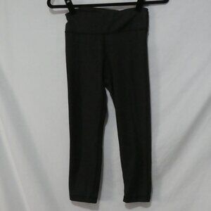 ATHLETIC WORKS - Dri More | small | Black and Grey Striped High Waist Leggings